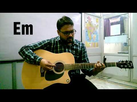 Simple guitar lesson on tonight i am loving you by Abhishek Srivastava